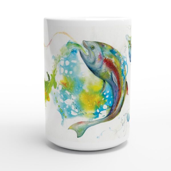 Fishhunt, White 15oz Ceramic Mug
